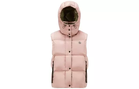 Жилет женский светло-розовый Moncler, светло-розовый