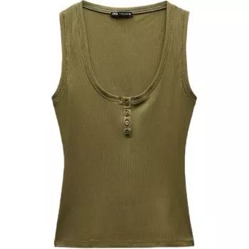 Жилет женский зеленый Zara