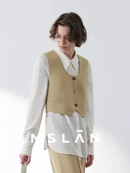 Жилетка женская Mslan укороченная, хаки