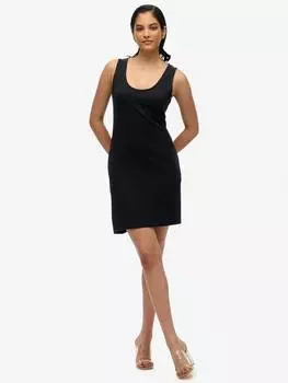 Жилетное мини-платье Superdry, черный