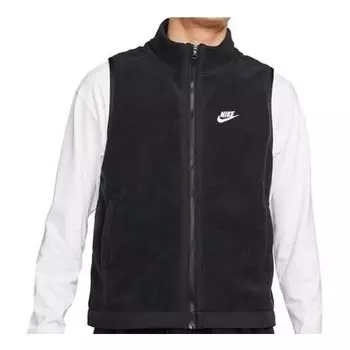 Жилеты клуб флисовый зимний жилет Nike, черный