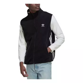 Жилеты оригиналы флисовый жилет adicolor Adidas, черный