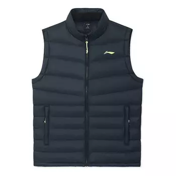 Жилеты с логотипом жилет пуховый Li-Ning, черный