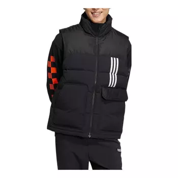 Жилеты с пуховыми жилетами Adidas, черный
