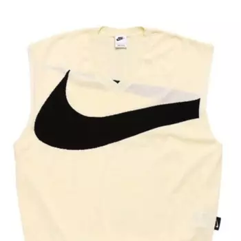 Жилеты свитер с галочкой жилет Nike, белый