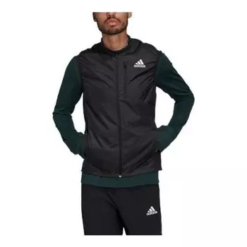 Жилеты владеют жилетом для бега Adidas, черный
