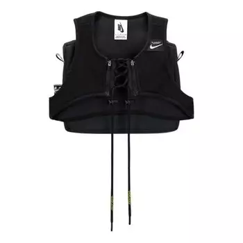 Жилеты x off white nrg x жилет с перекрестным нагрудником Nike, черный