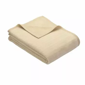 Жилое пальто Ibena Fano 150х200 см - мягкий плед с рукавами кремовый/белый, плед с однотонными рукавами, смесовый хлопок, бежевый