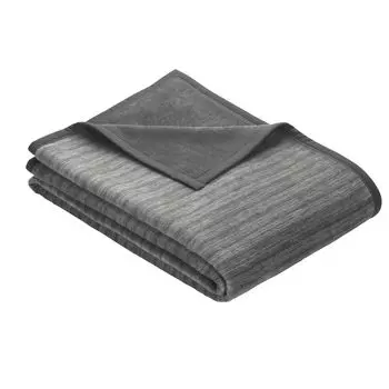 Жилое пальто Ibena Fano 150х200 см - приятный плед с рукавами антрацита, плед с однотонными рукавами, смесь хлопка, серый