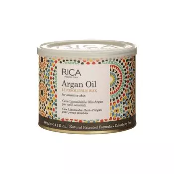 Жирорастворимый воск для депиляции тела на основе арганового масла Rica, 400 мл