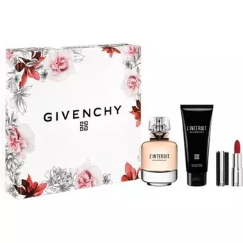 Живанши L'Interdit Eau de Parfum 80 мл, лосьон для тела 75 мл, мини-губная помада 333 Givenchy