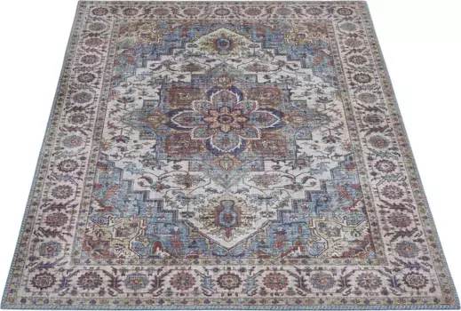 Живой ковер LUXOR "Bonum", прямоугольный, короткий ворс, современный дизайн, можно стирать, гостиная LUXOR living 120х170 см, синий