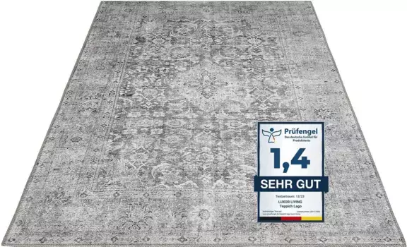 Живой ковер LUXOR "Lago", прямоугольный, складной ковер, современный дизайн, можно стирать, подходит для использования внутри и снаружи помещения LUXOR living 120х170 см, цвет grau-anthrazit