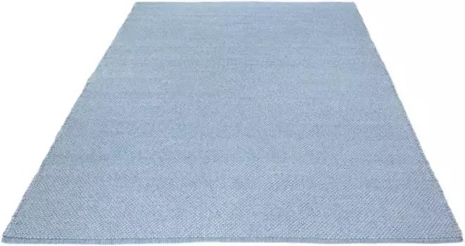Живой ковер LUXOR "Liv", прямоугольный, ручная работа, чистый хлопок, ручная работа, однотонный, слегка крапчатый LUXOR living 160х230 см, светло-синий