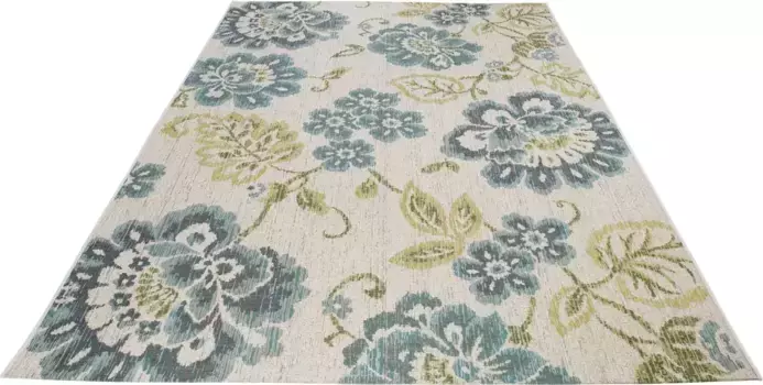 Живой ковер LUXOR "Lost Garden", прямоугольный, плоского плетения LUXOR living 160х230 см, синий/бежевый