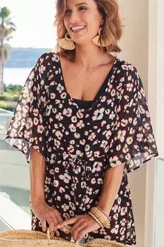 Животное Кафтан Cotton Traders, черный