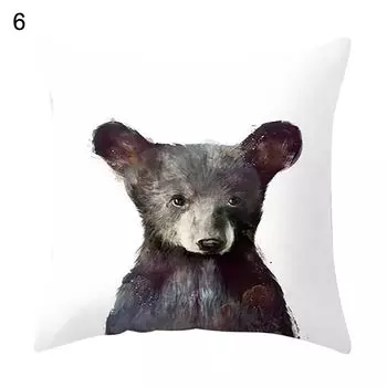 Животные Зебра Жираф Кролик Подушки Чехлы Диван-Кровать Автомобиль Офис Украшения-6# Stuttg