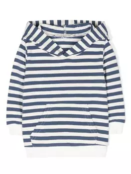 Zhoe & Tobiah полосатая толстовка с капюшоном, синий