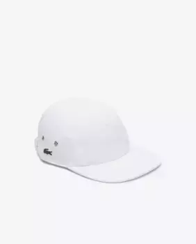 Жокейская кепка унисекс в стиле пике Lacoste, белый