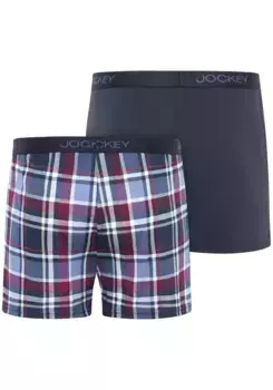 Жокейские шорты-боксеры "Boxer Knit" (упаковка, 2 шт.) Jockey, темно-синий