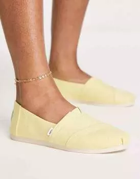 Жёлтые эспадрильи Toms alpargata