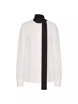 Жоржетта Блузка Valentino Garavani, цвет ivory black