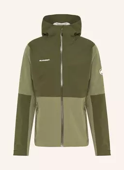 Жёсткая куртка linard guide hs MAMMUT, цвет OLIV/KHAKI