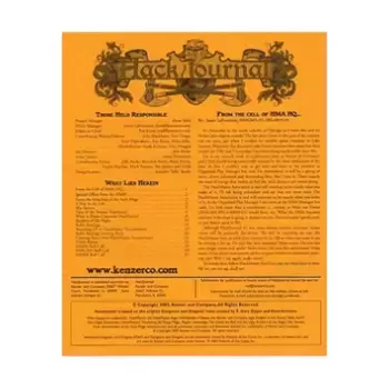 Журнал #1 "War Stories, Relb's Revenge", HackJournal