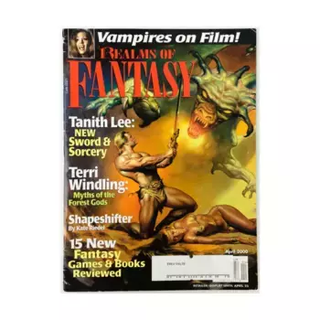 Журнал 2000 April "Tanith Lee, New Sword & Sorcery, Vampires on Film", Realms of Fantasy Magazine