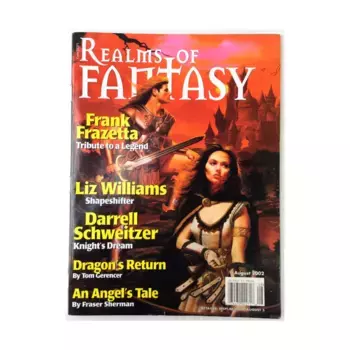 Журнал 2002 August "Frank Frazetta, Liz Williams Shapeshifter, Knight's Dream", Realms of Fantasy Magazine