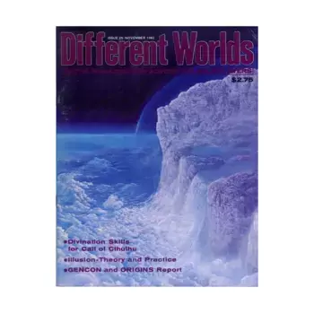 Журнал #25 "Divination Skills for Call of Cthulhu, Traveller", Different Worlds Magazine