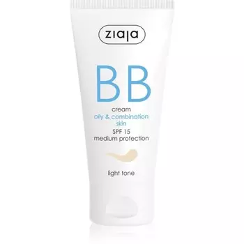 Ziaja BB/CC Creams BB активный крем для несовершенств жирной и комбинированной кожи светлый оттенок Светлый оттенок 50 мл Inna Marka