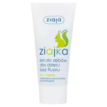 Ziaja клюквенный зубной гель для детей без фтора из 1 зубчика, 50 мл