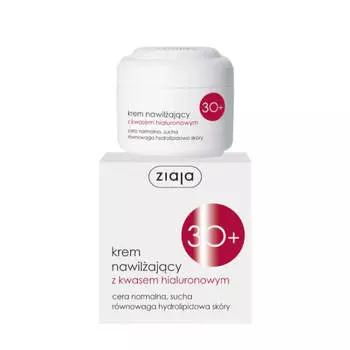 Ziaja Увлажняющий крем с гиалуроновой кислотой 30+ для сухой и нормальной кожи 50мл