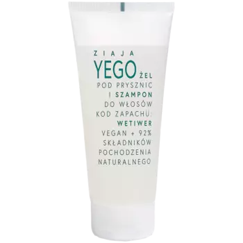 Ziaja Yego гель для душа и шампунь для волос 2в1 для мужчин Wetwiner, 200 мл