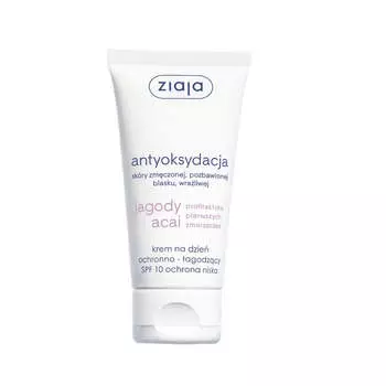 Ziaja Защитный и успокаивающий дневной крем с ягодами асаи SPF10 50мл