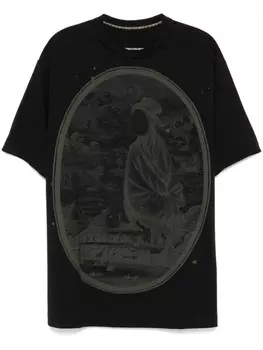 Ziggy Chen футболка с графическим принтом, черный