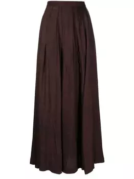 Ziggy Chen юбка А-силуэта со сборками, фиолетовый