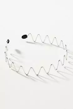 Зигзагообразная повязка на голову, серебро