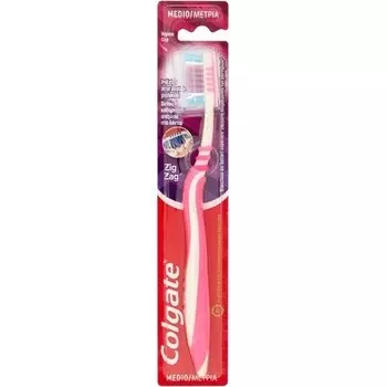 Зигзагообразная средняя зубная щетка, Colgate