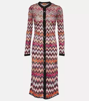 Зигзагообразный кардиган MISSONI, разноцветный