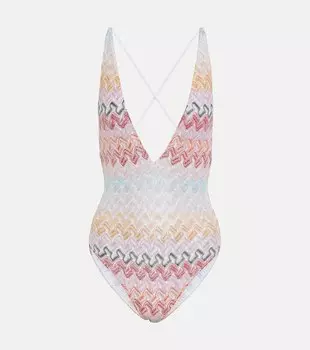 Зигзагообразный купальник Missoni, разноцветный
