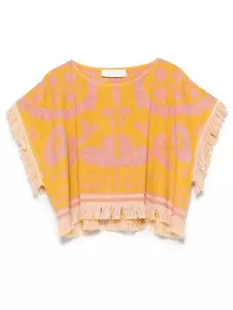 ZIM WYLIE RD BOXY TOWELING УКОРОЧЕННЫЙ ТОП МУЛЬТИ ZIMMERMANN, желтый