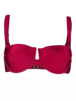 ZIMMERMANN атласный бюстгальтер на косточках, красный