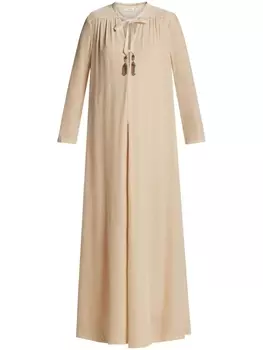 ZIMMERMANN бархатное платье Lyrical Tubular, нейтральный цвет