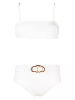 ZIMMERMANN бикини Alight в рубчик, белый