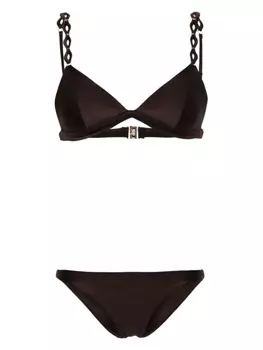 ZIMMERMANN бикини August Diamond Trim Tri, коричневый