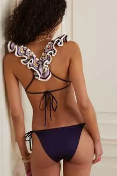 ZIMMERMANN бикини Cira вязки крючком и стрейч, розовый