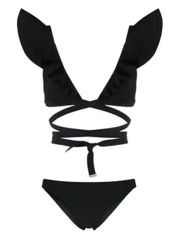 ZIMMERMANN бикини с оборками, черный