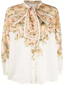 ZIMMERMANN блузка Chintz с завязками, розовый
